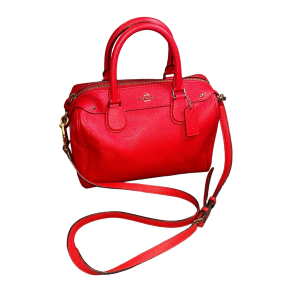 Coach Vibrant Red Satchel - Picture 1 of 8